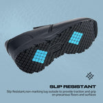 HISEA slip on loafers dual elastic stretch panels