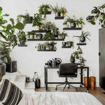 DIY Cartel forged raw steel shelf angle view metal texture