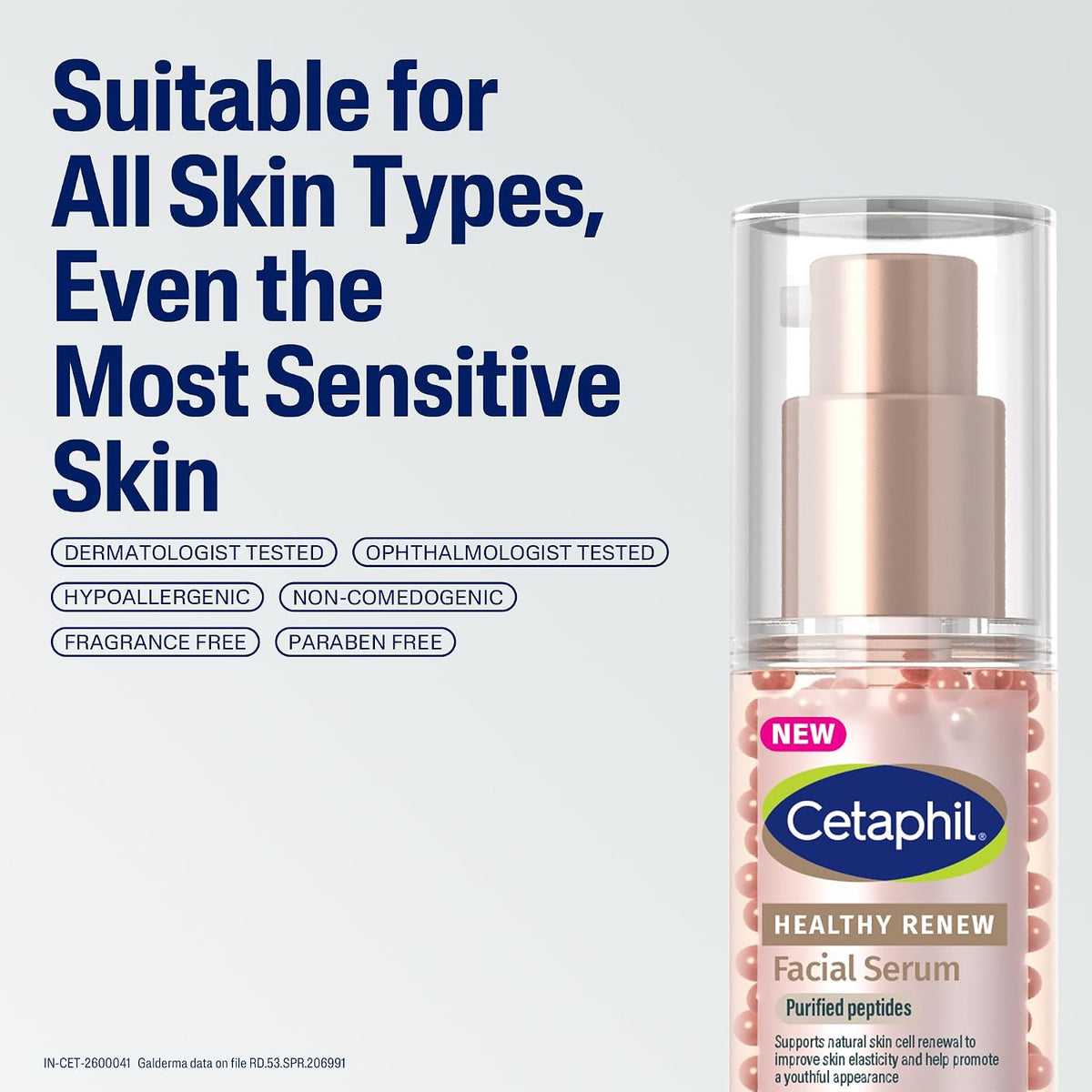 Cetaphil Healthy Renew Anti-Ageing Facial Serum 30 g - Peptide Powered Serum for Sensitive Skin, Helps Smooth Fine Lines & Hydrate - Image 10