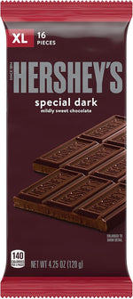 Hershey's Special Dark Mildly Sweet Chocolate extra large bar for gourmet baking