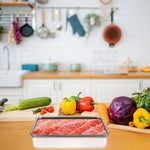 Stainless steel food storage box for kitchen organization