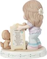 Precious Moments 154038B figurine close up of hand-painted facial details