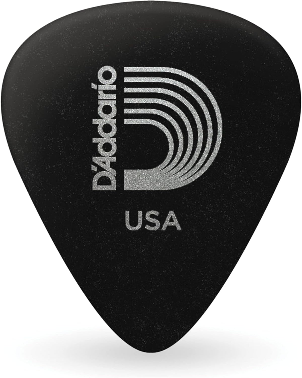 Planet Waves Duralin guitar picks angled view demonstrating standard thickness.