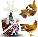 Revoloza reusable 3D chicken diaper front view leak proof pet apparel
