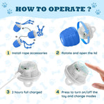 Hvuatq smart dog ball showing durable rubber finish