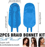 WOZUTUNT braid bonnet displayed on mannequin head
