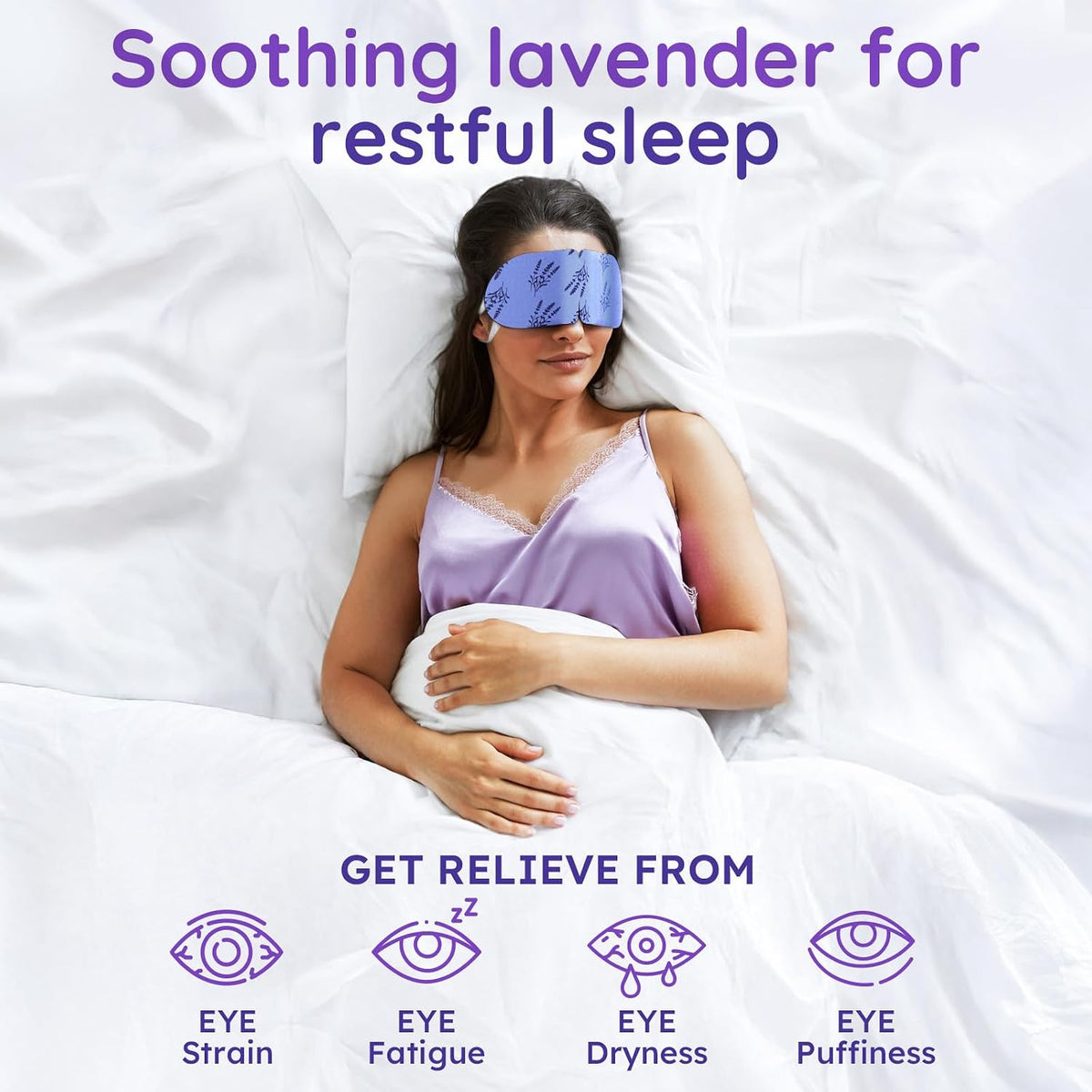 Bloomora self heating eye mask individual foil packet