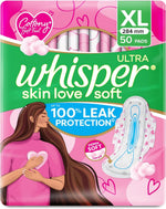 Whisper Ultra Soft sanitary pads front view packaging