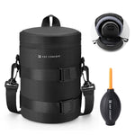 K&F CONCEPT Camera Lens Pouch Case, Waterproof Zipper Lens Protective Bag, Shockproof All-round Camera Lens Carry Bag for DSLR SLR Lens Size Below 3.3" x5.7" (D x H) - Image 10