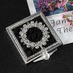 Metal frame detail of Heallily vintage cosmetic mirror