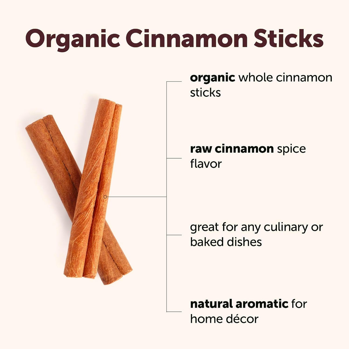 Micro Ingredients whole cinnamon sticks measuring size comparison