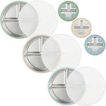 PandaEar stainless steel baby suction plates front view