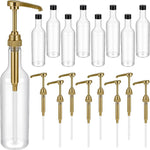 Maxdot 6 Pcs 25 oz Syrup Bottles with Pump Long Neck Bottles Plastic Syrup Pump Dispenser for Coffee Bar Accessories Home Party (Black) - Image 12