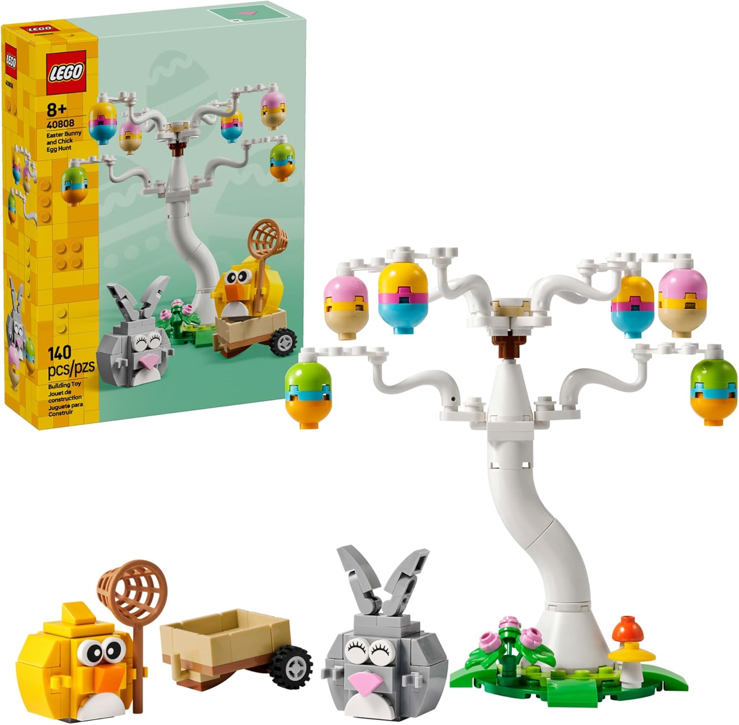 LEGO Easter Bunny and Chick Egg Hunt 40808 front view box