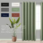 Koufall boho room darkening curtains hanging on rod