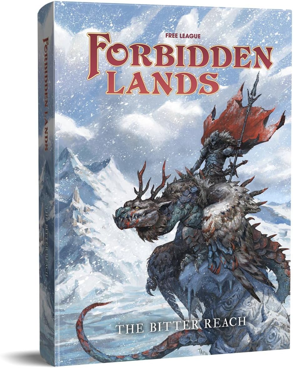Free League Forbidden Lands The Bitter Reach front view book cover