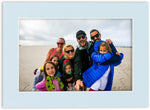 Poster Palooza baby blue matte board in frame