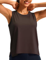 Ice Silk Workout Tops Sleeveless Athletic Tank Loose Fit UPF 50+ | Lightweight, Breathable, Not See-Through, Premium Drape Doesn't Cling, Versatile for Casual, Side Slits, Easy to Wash - Image 12