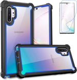 Case for Samsung Galaxy Note 10 Plus Case with Screen Protector, Full Body Protective Hybrid Dual Layer Shockproof Acrylic Back Case Cover for Galaxy Note 10 Plus 5G 6.8 inch (White Pink) - Image 9