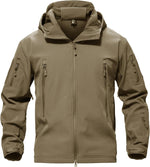 TACVASEN Men's Tactical Fleece SoftShell Jacket Waterproof Winter Coat | Breathable,windproof | Multi-pockets,adjustable hood | Ideal for rain,hiking,snow,ski - Image 14