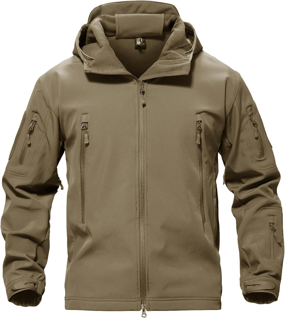 TACVASEN Men's Tactical Fleece SoftShell Jacket Waterproof Winter Coat | Breathable,windproof | Multi-pockets,adjustable hood | Ideal for rain,hiking,snow,ski - Image 14