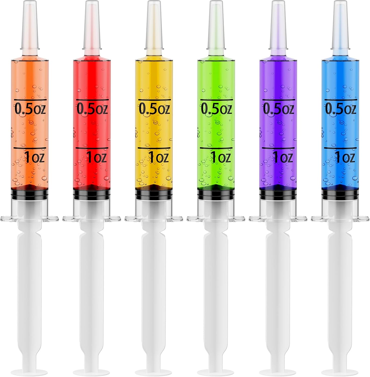 JOLLY CHEF Party Jelly Shot Syringes 60 pack front view for party planning.