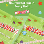 DDI Smarties X-treme Sour Candies two pack bundle highlighting the authentic imported US packaging details.