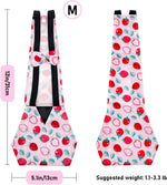 Three piece set of washable poultry nappies for pet ducks