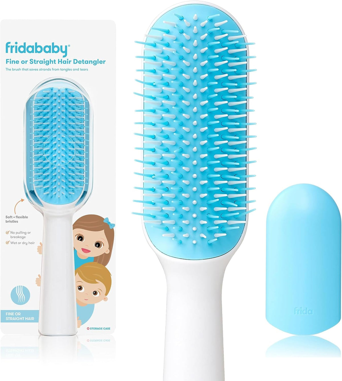 Frida Baby Fine or Straight Hair Detangling Kids Brush by - Image 9