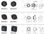 HangTon HE21 9 Pin Waterproof Connector cable gland and waterproof sealing cap