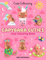 Scholastic Capybara Cuties Colouring Book front cover view