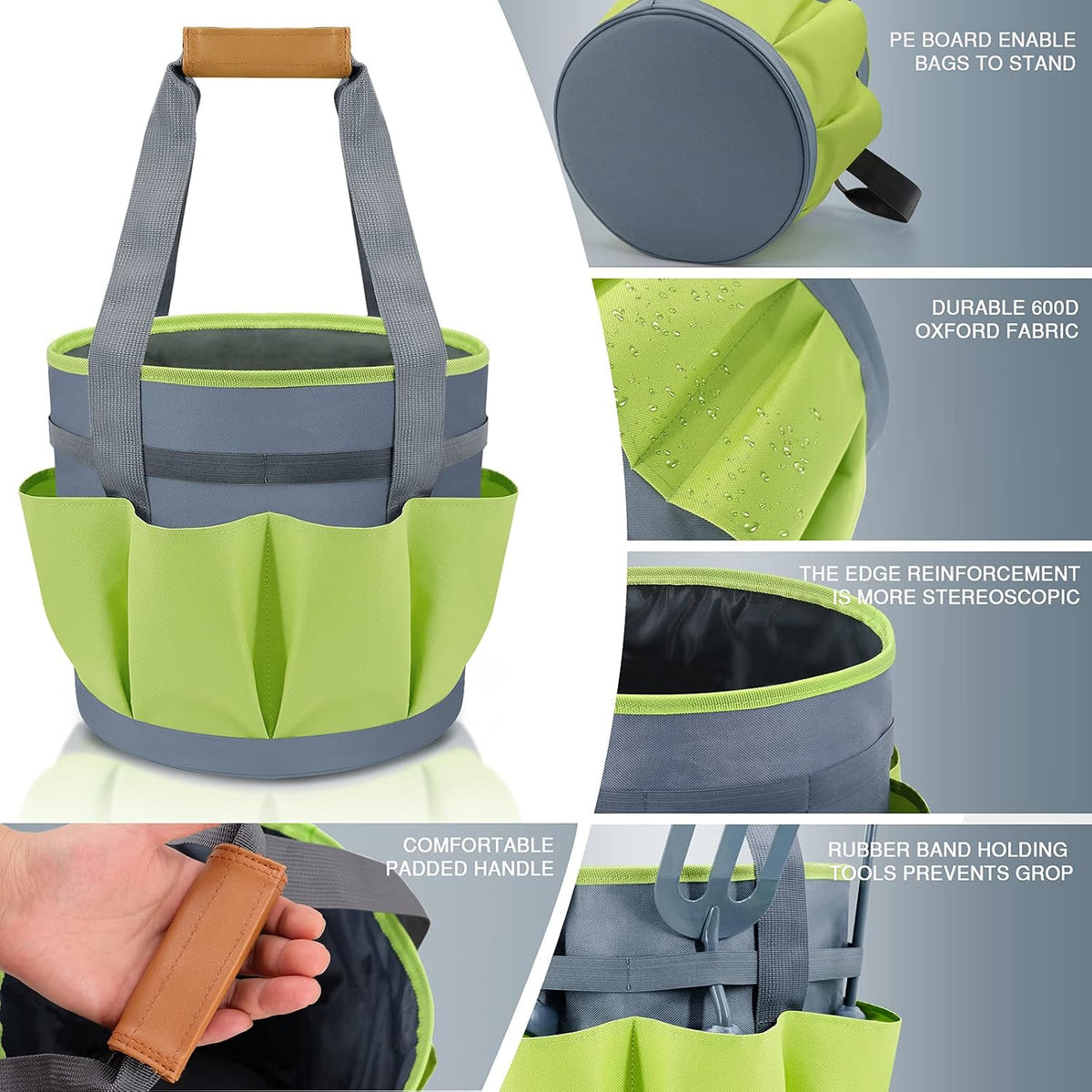 Altdorff gardening tool set stored inside the durable canvas tote bag