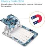 Fintie privacy cover luggage tags open view