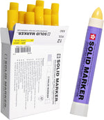 Sakura Solid Paint Markers, Fluorescent Yellow, 12 Pack | Permanent Pens for Wood, Glass, and Window, Marks Any Surface at Any Angle, Waterproof, Fast Drying, Non-Toxic - Image 14