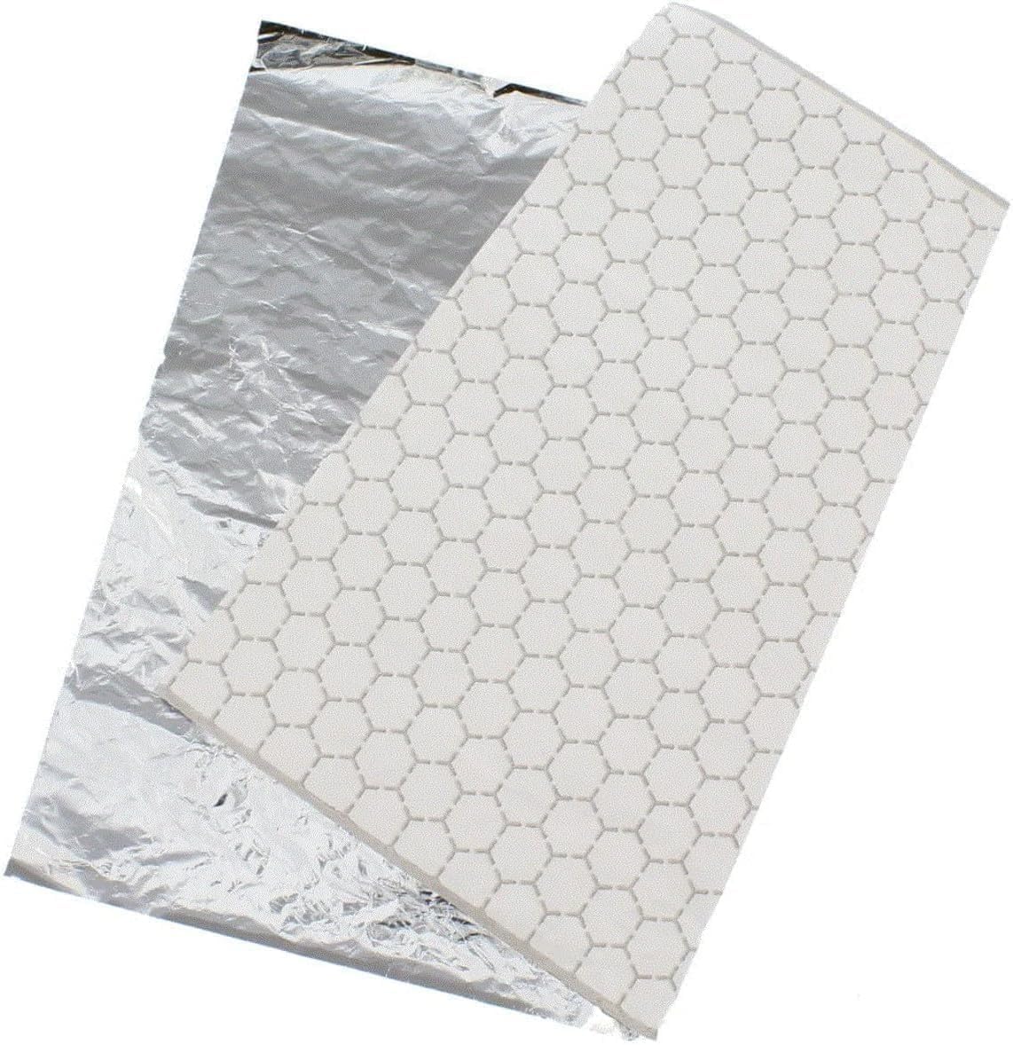 EURO AL Insulated Sandwich Wrapping Paper 150 Sheets front view honeycomb foil wraps