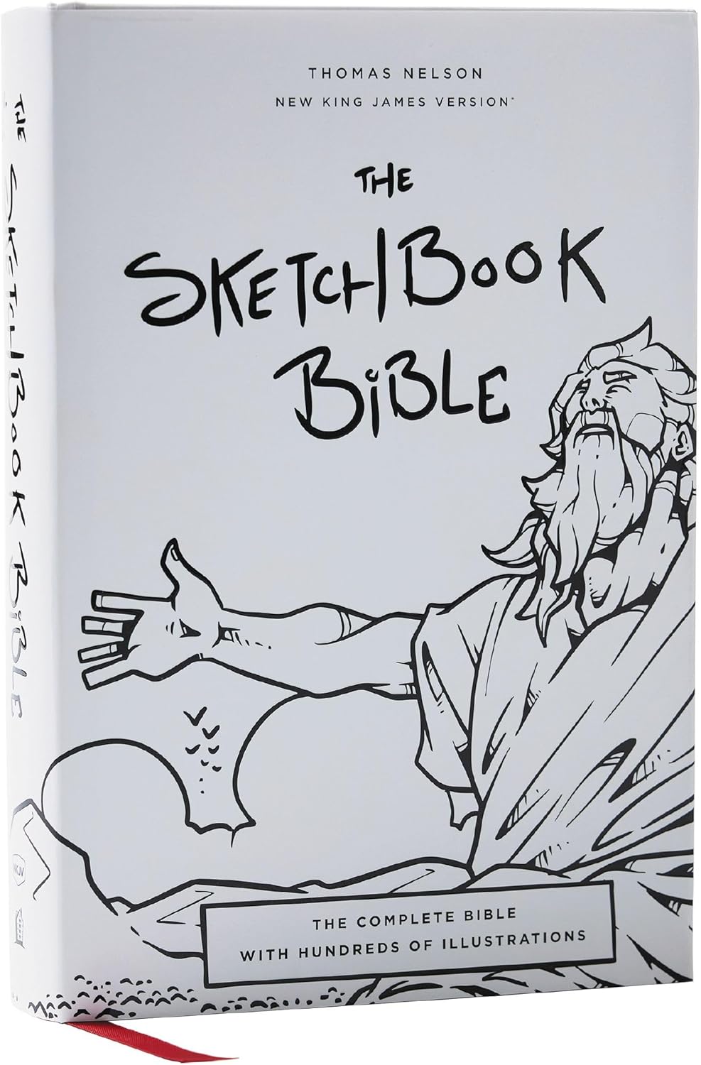 The Sketchbook Bible: The Complete Bible with Hundreds of Illustrations (NKJV, Hardcover, Red Letter, Comfort Print) - Image 1