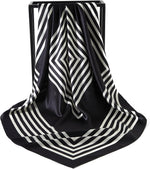 100% Mulberry Silk Head Scarf for Sleeping 35"x35" Square Silk Hair Scarf for Women Lightweight Bandana Large - Image 11