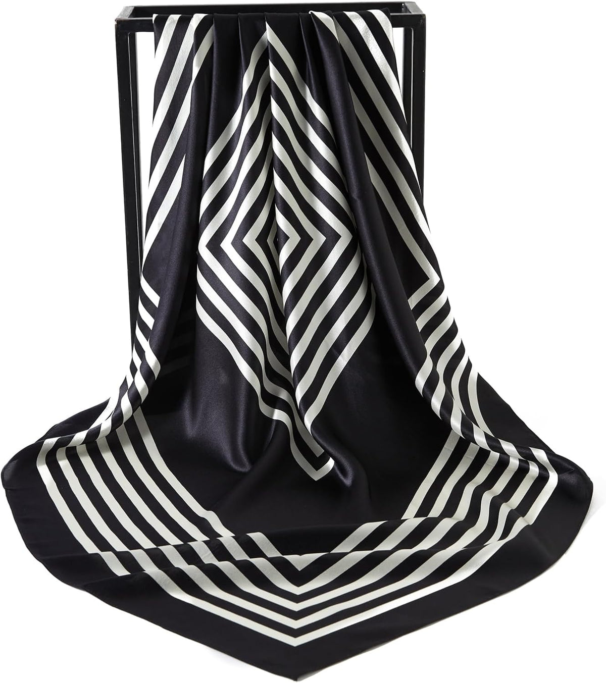 100% Mulberry Silk Head Scarf for Sleeping 35"x35" Square Silk Hair Scarf for Women Lightweight Bandana Large - Image 11