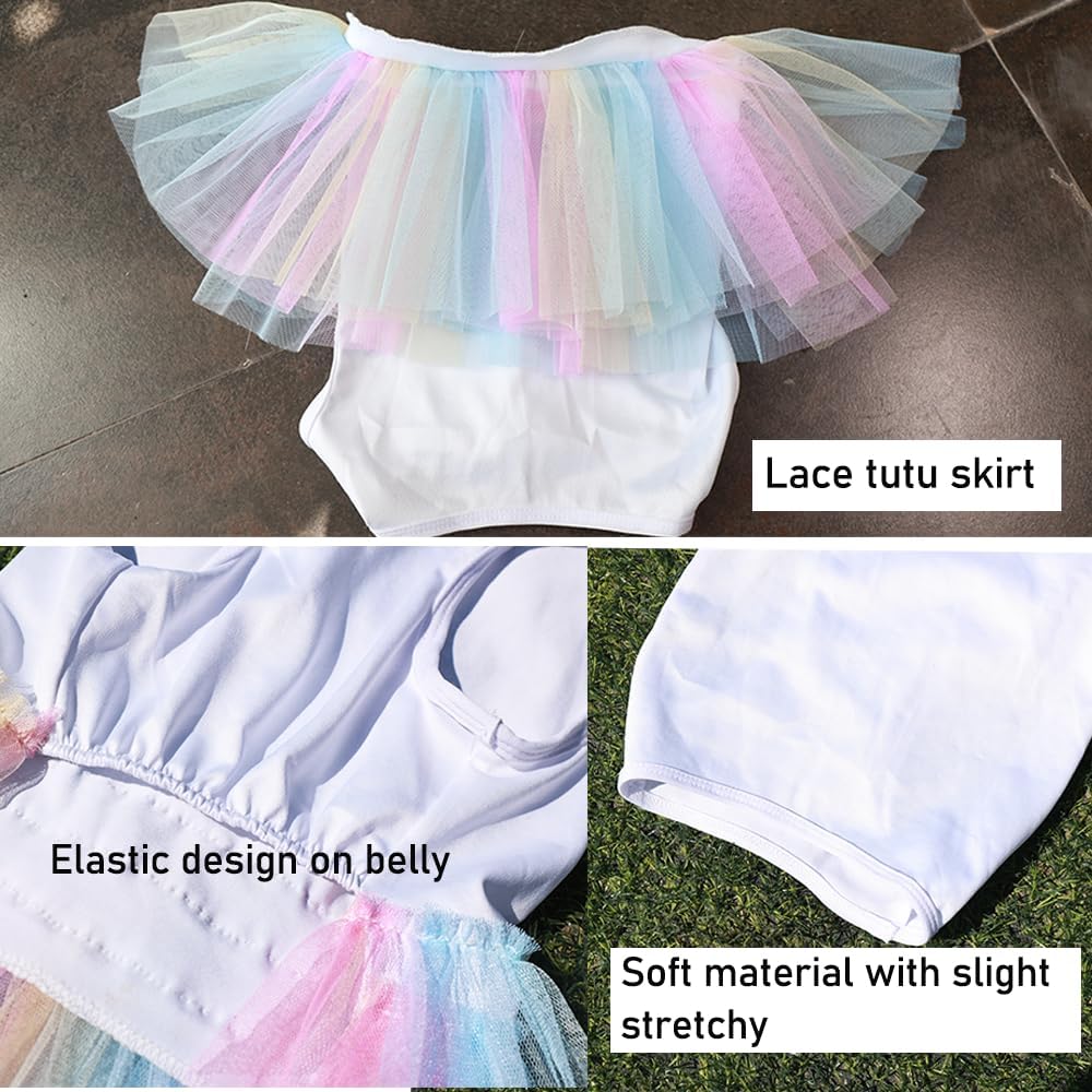 ANIAC rainbow dog dress collar and neckline design