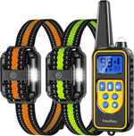 Heaflex dog training collar front view with digital remote and receiver
