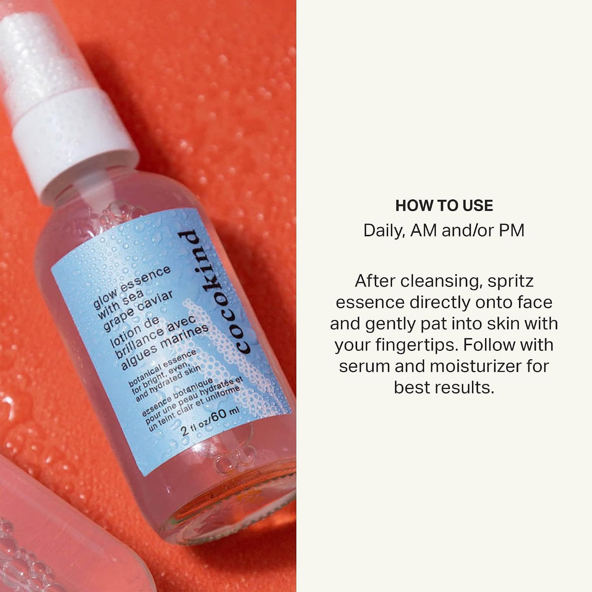 Cocokind USA imported skincare glow essence spray mist