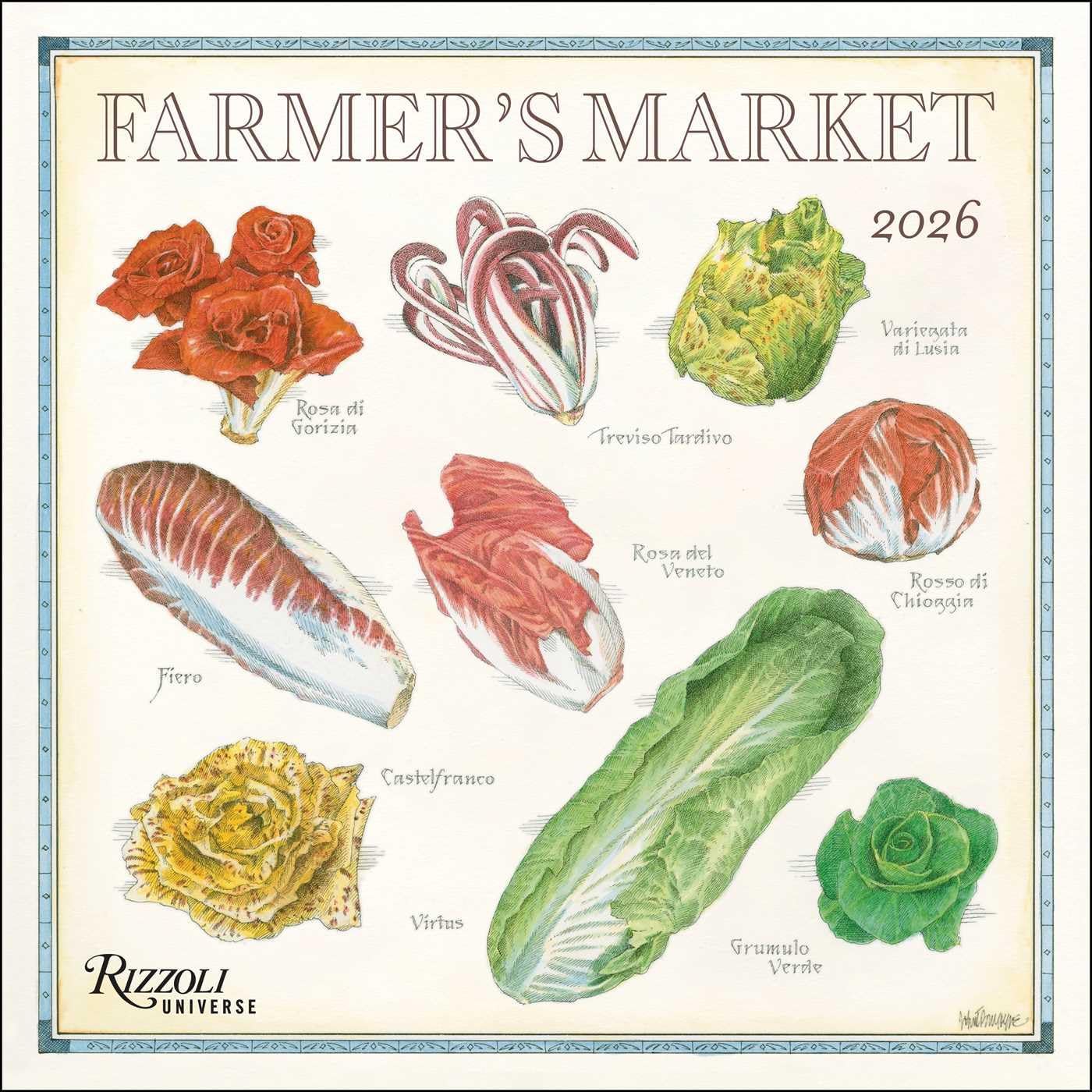 Farmer's Market 2026 Wall Calendar - Image 1