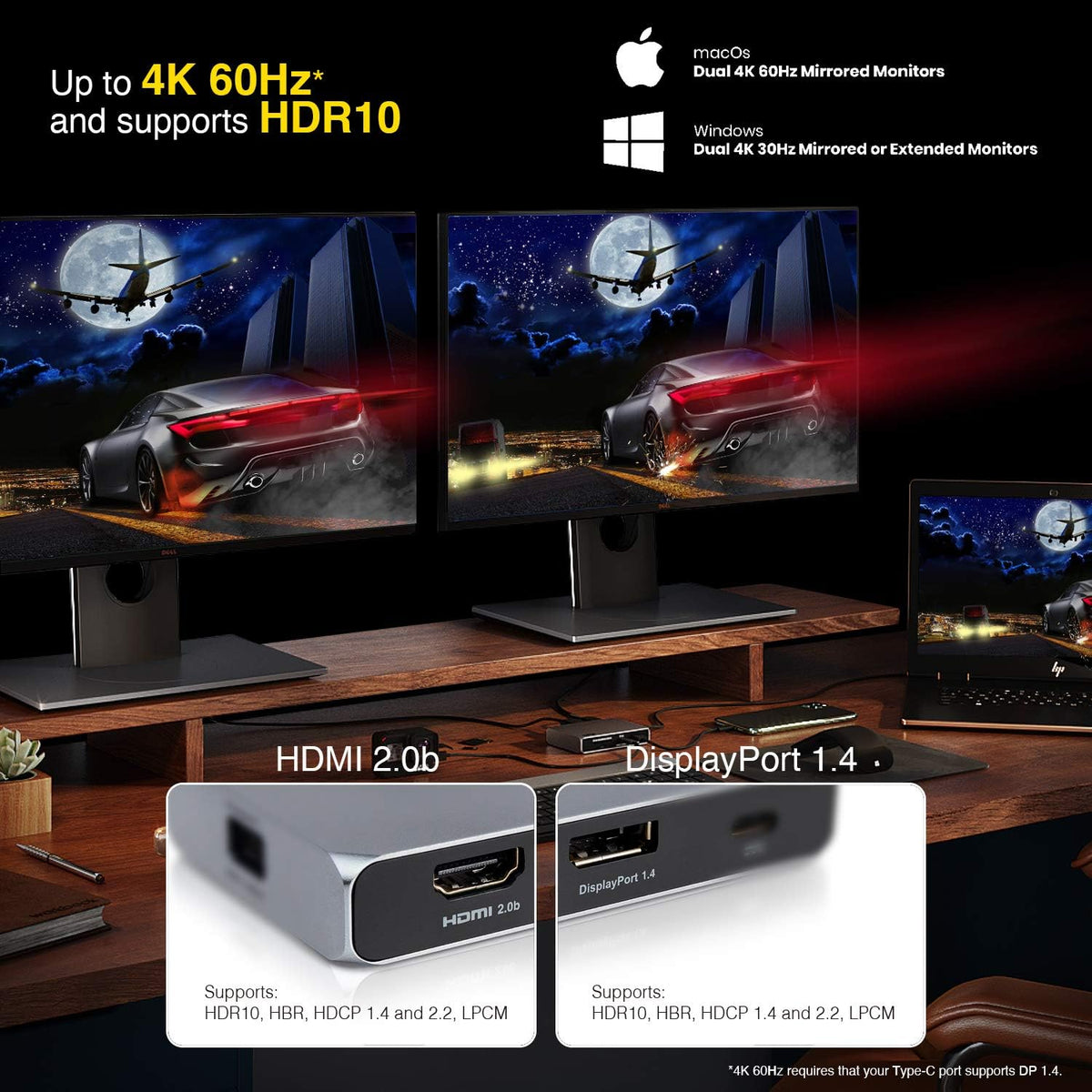 CalDigit USB-C hub paired with a handheld gaming device