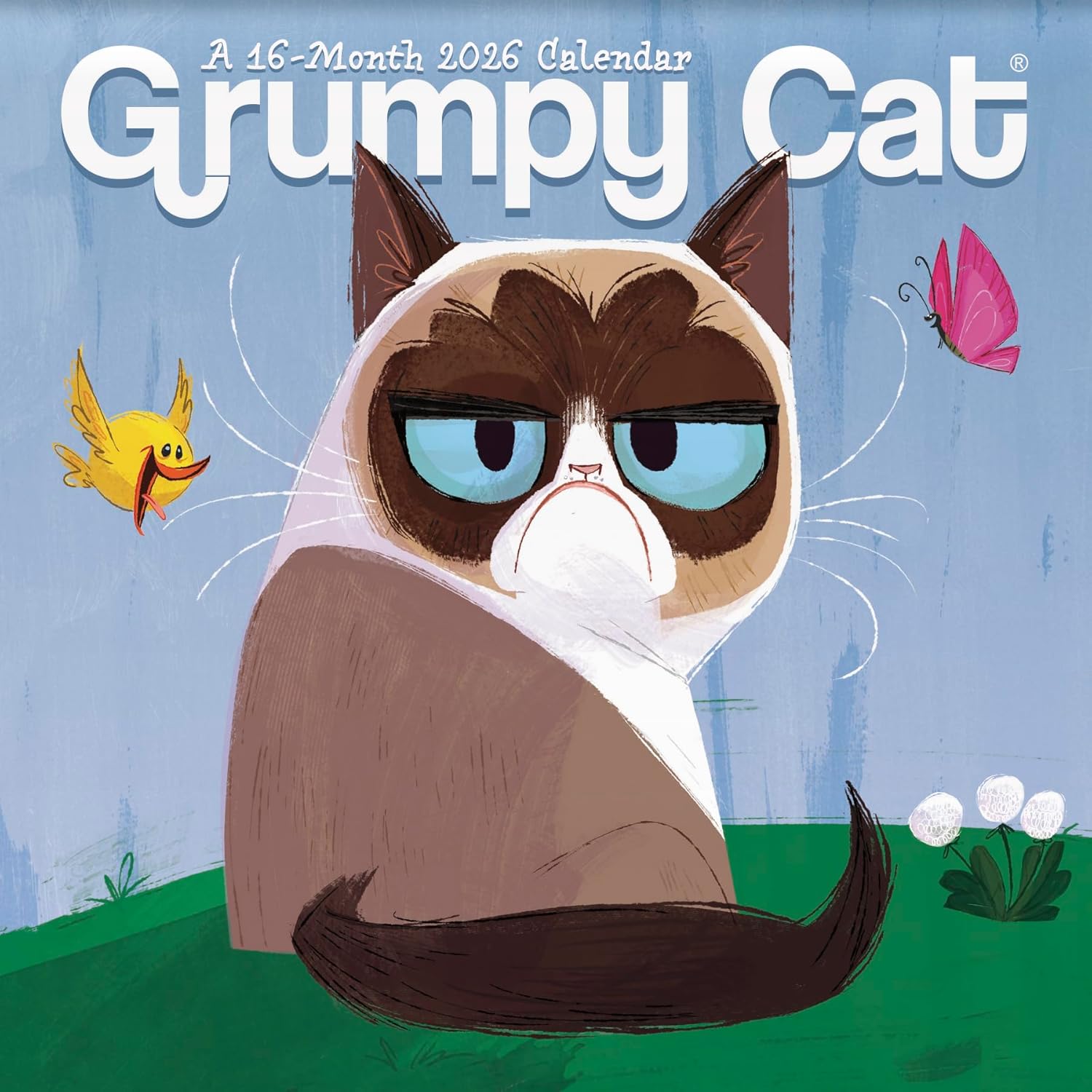 2026 Grumpy Cat Mini Wall Calendar - Image 1