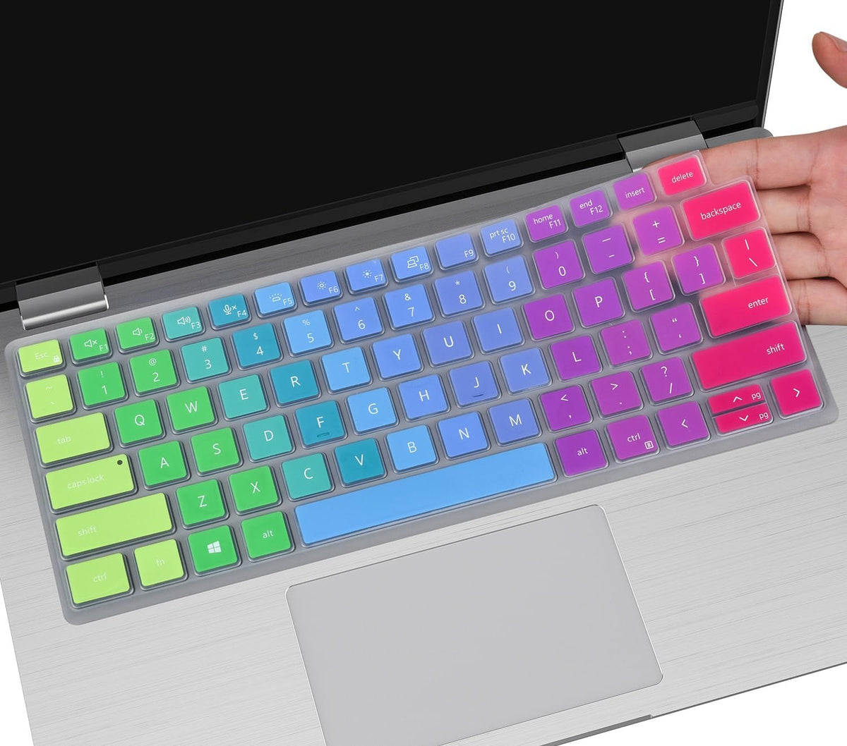 Large Print Keyboard Cover for Dell Latitude 7420 7430 7440 7450 7410 14", Latitude 3440 3450 5450 5440 5420 5430 5431, Latitude 9420 9430 14, Latitude 9510 9520 7520 15" Laptop -Black - Image 9