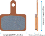Shimano and Tektro compatible mountain bike brake pads