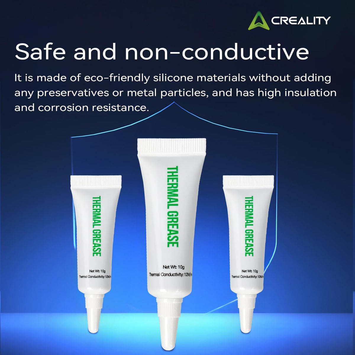 Creality 3D printer thermal paste applied on heating block