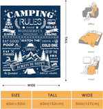 Hohoto Halloween blanket glowing design in dark room