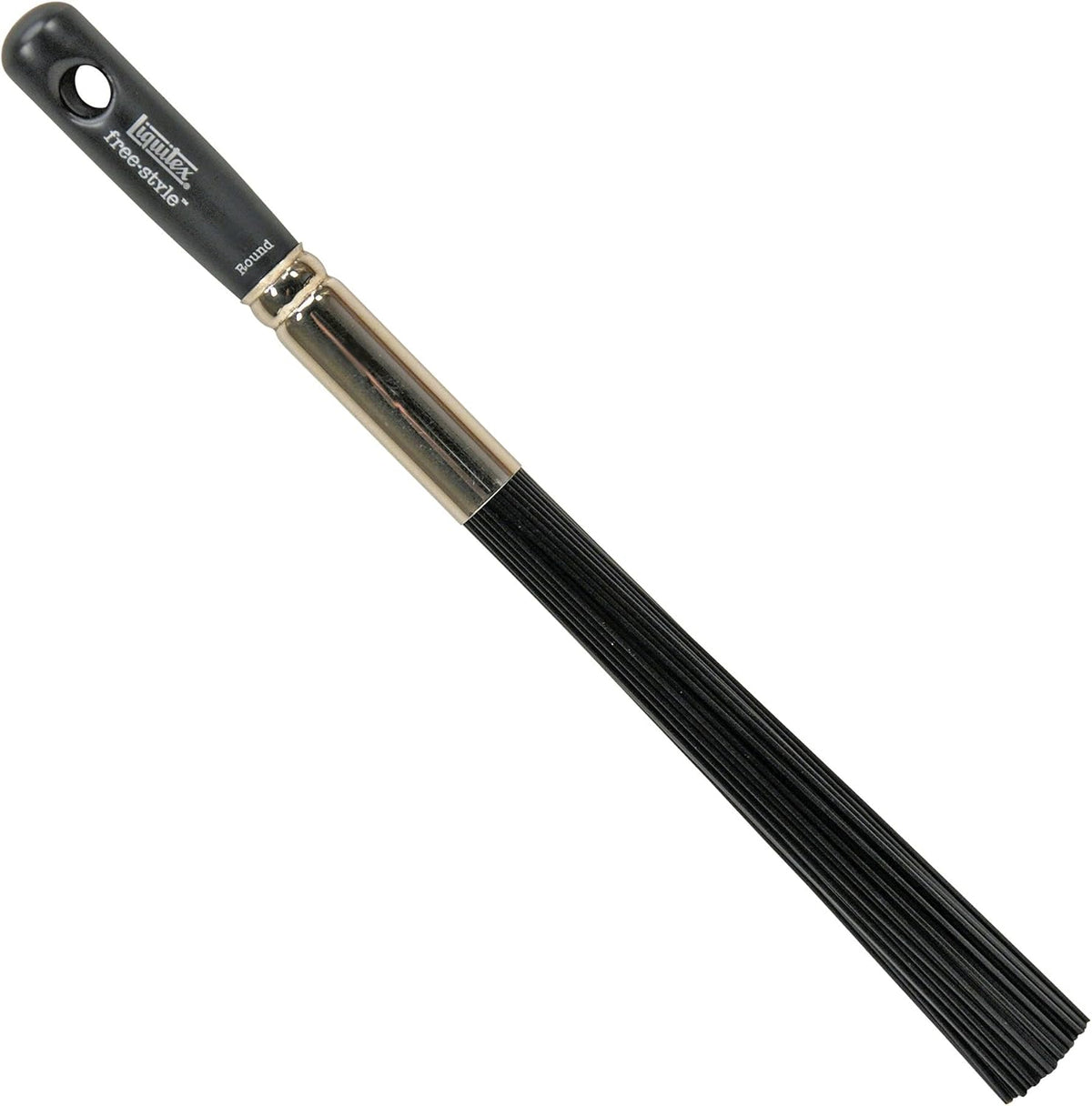 Liquitex art brush stainless steel ferrule view