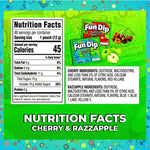 Individual Cherry Yum and Razz Apple Fun Dip packets